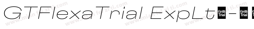 GTFlexaTrial ExpLt◆字体转换